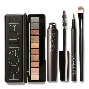 Eyeshadow &  Mascara  &  Eyeliner Pen & Brush Makeup Set