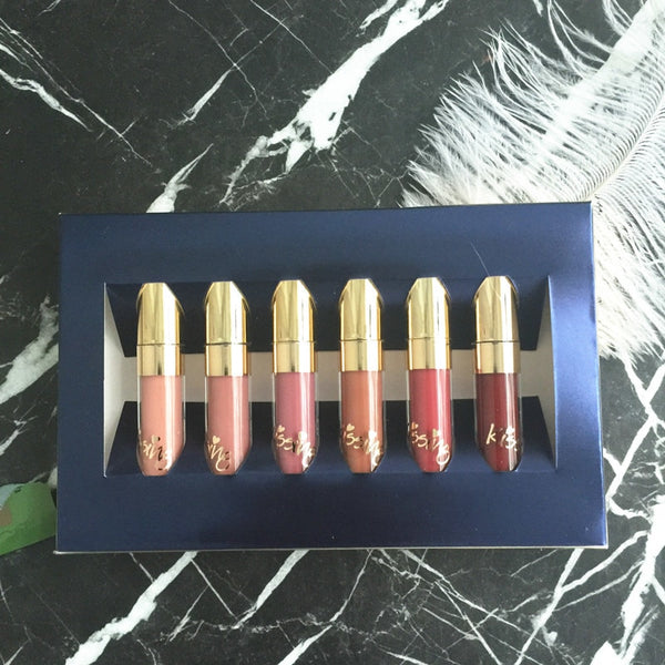 6 PCS Mini Lip Gloss Set