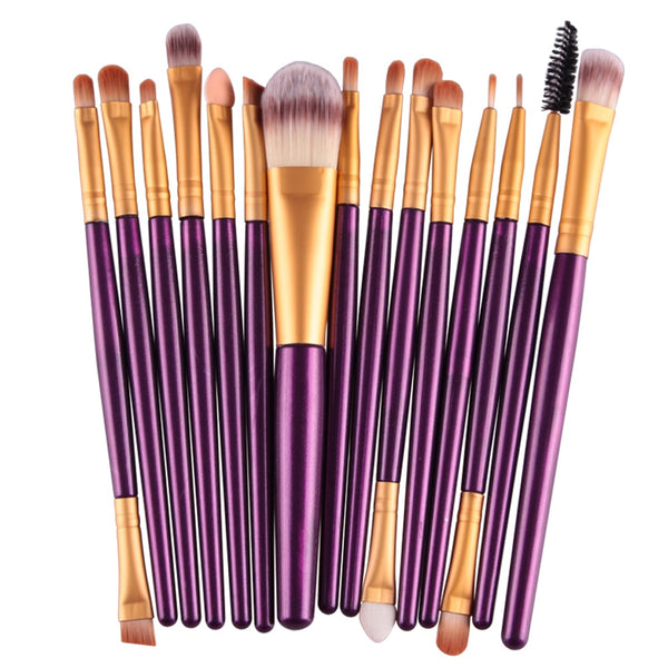 15 PCS Makeup Brushes