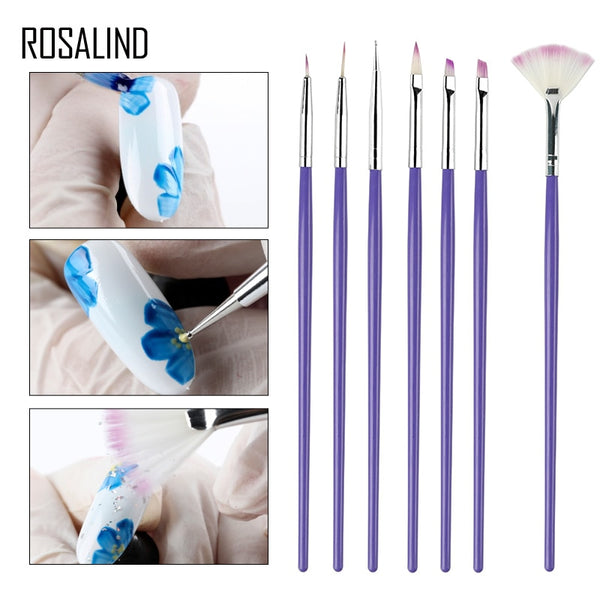 5PCS  Nail Art Manicure Brushes Set