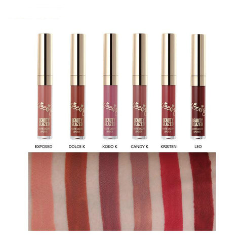 6 Mini Color Matte Lip Gloss